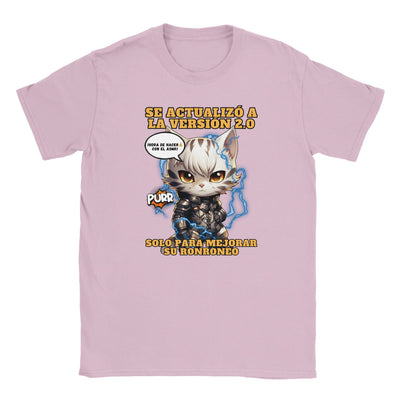 Camiseta júnior unisex estampado de gato "Cyborg Kitty" Michilandia | La tienda online de los amantes de gatos