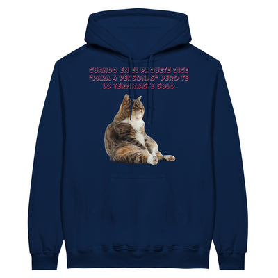 Sudadera con Capucha Unisex Estampado de Gato "Miau de Culpa" Michilandia | La tienda online de los fans de gatos