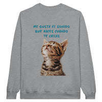 Sudadera Unisex Estampado de Gato "Silencio Melódico" Michilandia | La tienda online de los fans de gatos