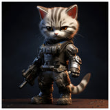 Póster de gato "War Meowchine"