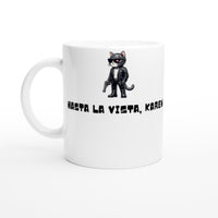 Taza Blanca con Impresión de Gato 