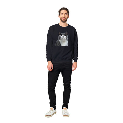 Sudadera Unisex Estampado de Gato "Triste pero Gracioso" Michilandia