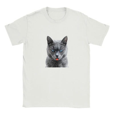 Camiseta Junior Unisex Estampado de Gato "Burla Felina" Michilandia