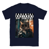 Camiseta unisex estampado de gato "Michi Rockero"