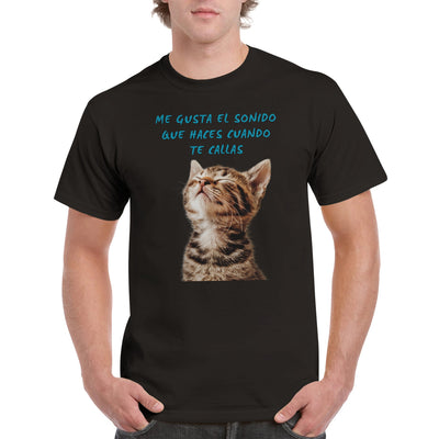 Camiseta Unisex Estampado de Gato 