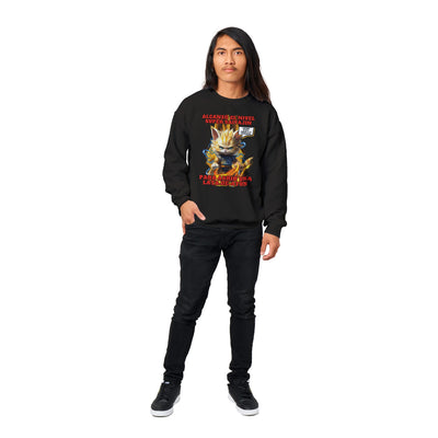 Sudadera unisex estampado de gato "Super Saiyajin Felino" Michilandia | La tienda online de los amantes de gatos