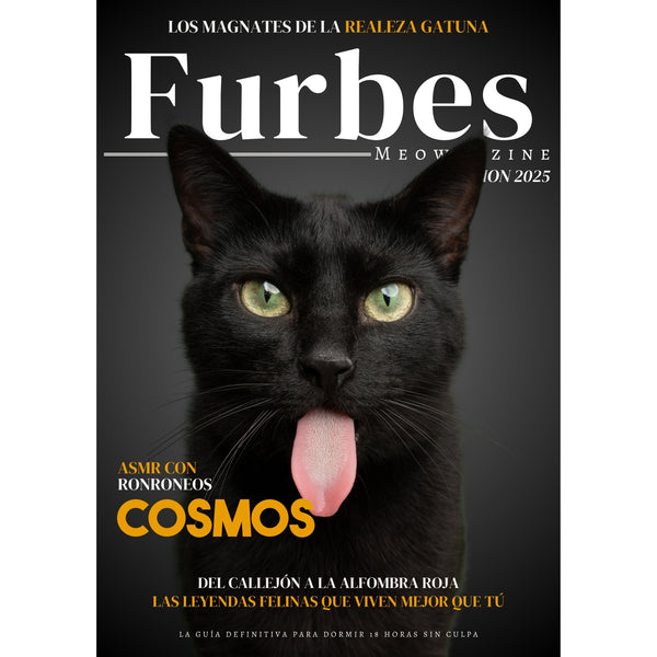 Tu Gato en la Portada de una Revista - ¡Personalízala con su Nombre y Foto!