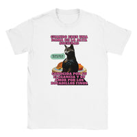 Camiseta Junior Unisex Estampado de Gato "Dama Felina" Michilandia | La tienda online de los fans de gatos