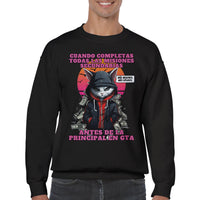 Sudadera Unisex Estampado de Gato "GTA: Gato Theft Auto" Michilandia | La tienda online de los amantes de gatos