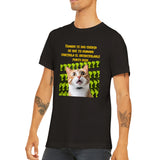 Camiseta unisex estampado de gato "Revelación del Punto Rojo" Gelato