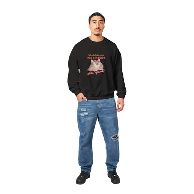 Sudadera Unisex Estampado de Gato "Lucha Interna" Michilandia | La tienda online de los fans de gatos