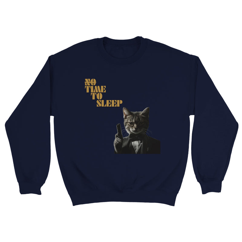 Sudadera Unisex Estampado de Gato "Bond, James Miau" Michilandia | La tienda online de los fans de gatos