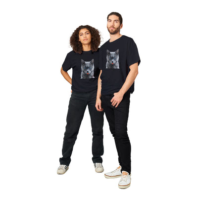 Camiseta Unisex Estampado de Gato "Burla Felina" Michilandia