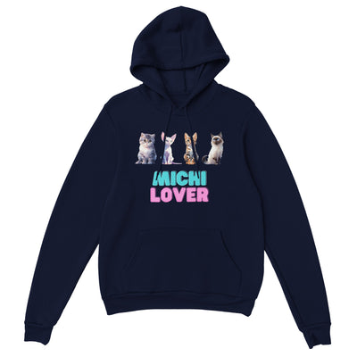 Sudadera con capucha unisex estampado de gato "Michi Lover" v2 Gelato