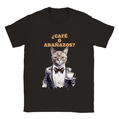 Camiseta unisex estampado de gato 