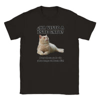 Camiseta Junior Unisex Estampado de Gato "Gato del Día" Michilandia | La tienda online de los fans de gatos