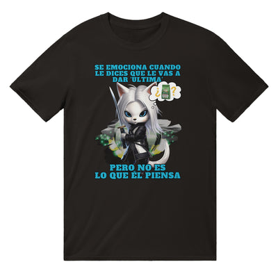 Camiseta unisex estampado de gato "Ultima?" Michilandia | La tienda online de los amantes de gatos