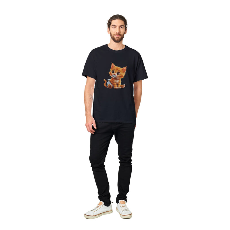 Camiseta Unisex Estampado de Gato "Miau en Pañales" Michilandia