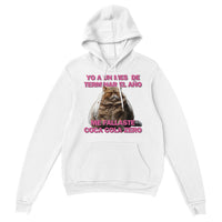 Sudadera con Capucha Unisex Estampado de Gato "Desilusión Anual" Michilandia | La tienda online de los fans de gatos