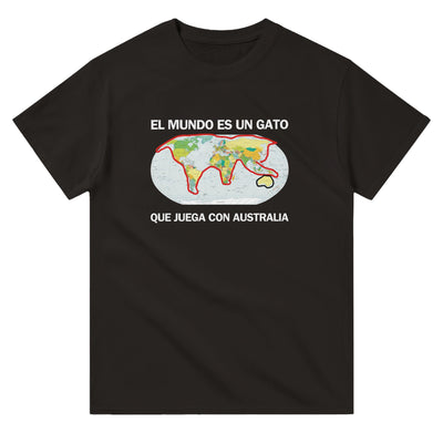 Camiseta Unisex Estampado de Gato 