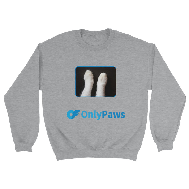 Sudadera Unisex Estampado de Gato "Only Paws" Michilandia | La tienda online de los fans de gatos