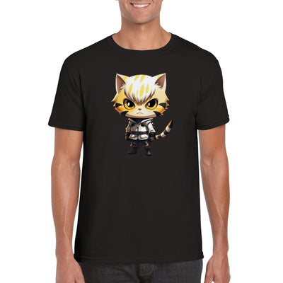 Camiseta unisex estampado de gato 