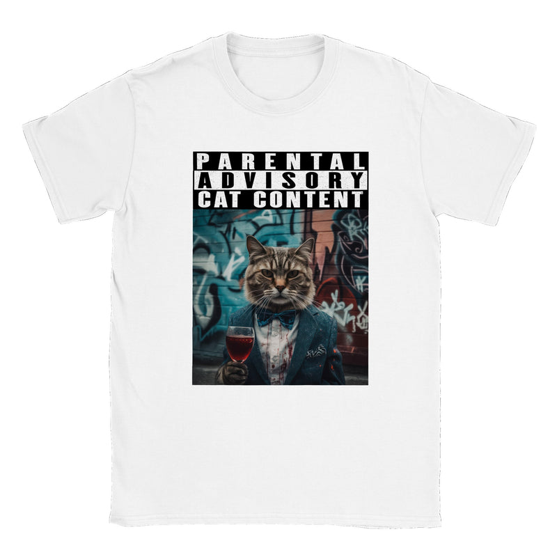 Camiseta unisex estampado de gato "Michi Elegante" Gelato