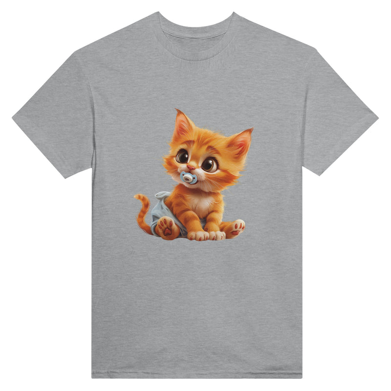 Camiseta Unisex Estampado de Gato "Miau en Pañales" Michilandia