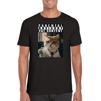 Camiseta unisex estampado de gato 