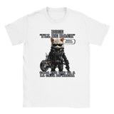Camiseta unisex estampado de gato "I'll Be Back" Michilandia | La tienda online de los amantes de gatos