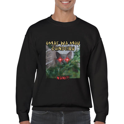 Sudadera unisex estampado de gato 