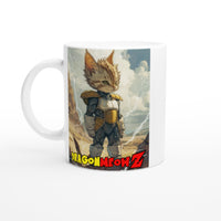 Taza Blanca con Impresión de Gato 