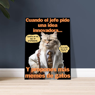 Panel de aluminio impresión de gato 