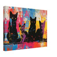 Lienzo de gato "Calles de Color" Michilandia | La tienda online de los fans de gatos