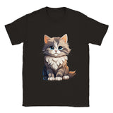 Camiseta unisex estampado de gato "Juguetón Siberiano" Gelato