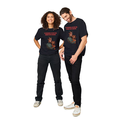 Camiseta Unisex Estampado de Gato "Cómplice Felino" Michilandia