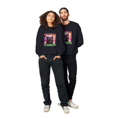 Sudadera Unisex Estampado de Gato "Momento de Distancia" Michilandia