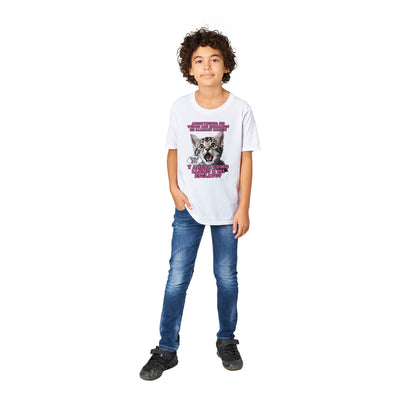 Camiseta Junior Unisex Estampado de Gato "El Gran Descubrimiento" Michilandia | La tienda online de los fans de gatos