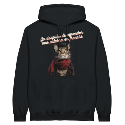 Sudadera con Capucha Unisex Estampado de Gato 