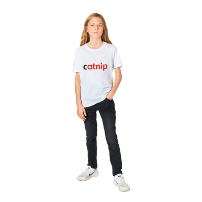 Camiseta Junior Unisex Estampado "Catnip Delight" Michilandia | La tienda online de los fans de gatos