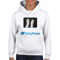 Sudadera con capucha júnior estampado de gato "Only Paws" Michilandia | La tienda online de los fans de gatos