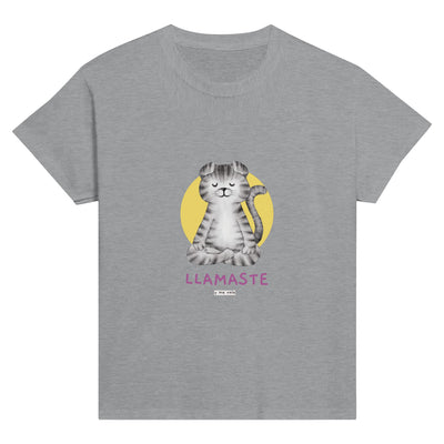 Camiseta Junior Unisex Estampado de Gato "Zen Felino" Michilandia