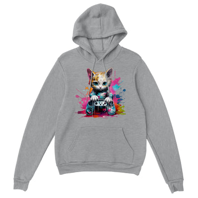 Sudadera con capucha unisex estampado de gato "Fluffy Gaming" Gelato