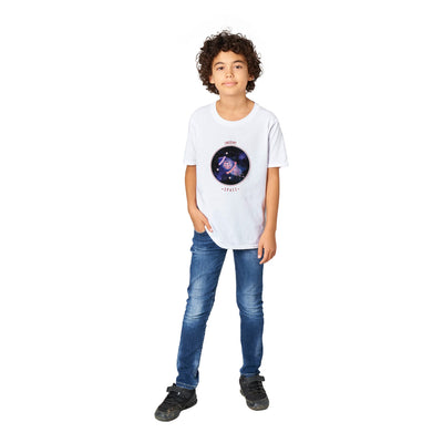 Camiseta Junior Unisex Estampado de Gato "Necesito Mi Espacio" Michilandia