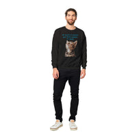 Sudadera Unisex Estampado de Gato "Silencio Melódico" Michilandia | La tienda online de los fans de gatos