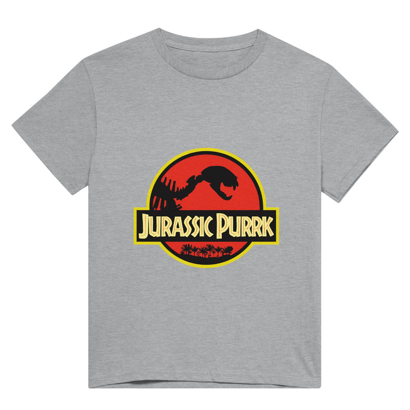 Camiseta Unisex Estampado de Gato "Jurassic Purrk" Michilandia | La tienda online de los fans de gatos