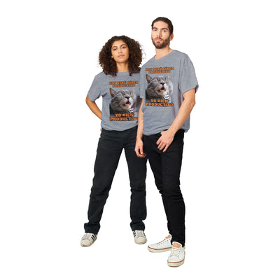 Camiseta Unisex Estampado de Gato "Siesta Productiva" Michilandia | La tienda online de los fans de gatos