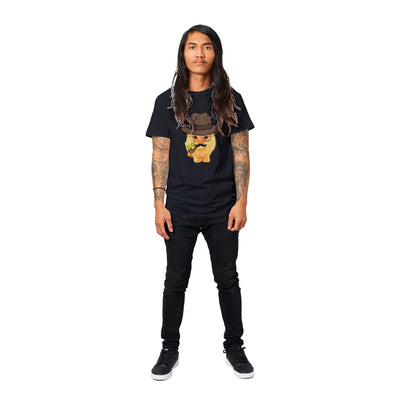 Camiseta Unisex Estampado de Gato "Gentleman Miau" Michilandia