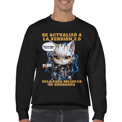 Sudadera unisex estampado de gato 