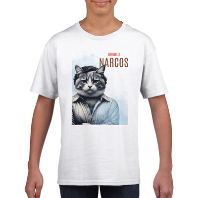 Camiseta Junior Unisex Estampado de Gato 